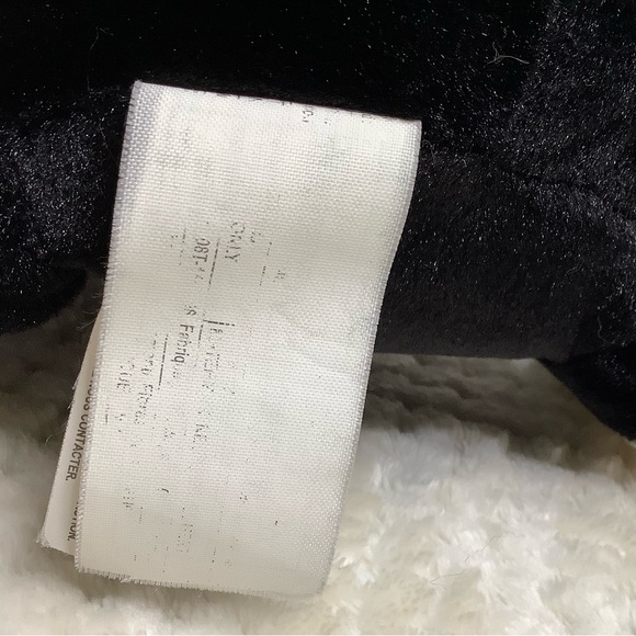 Loblaws Black and White Plush Puppy Dog with Red Heart Ribbon Stuffed Animal Toy - Picture 10 of 14